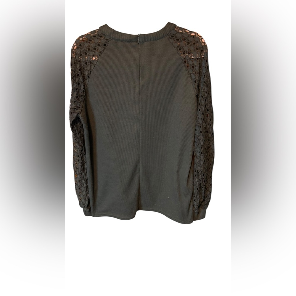 MIHOLL Lace Long Shirt Hunter Green Size XL - Picture 5 of 6
